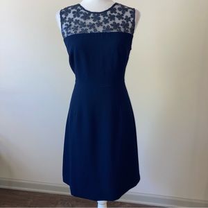 Trina Turk Sequin Sheath Mini Dress Indigo Blue 8